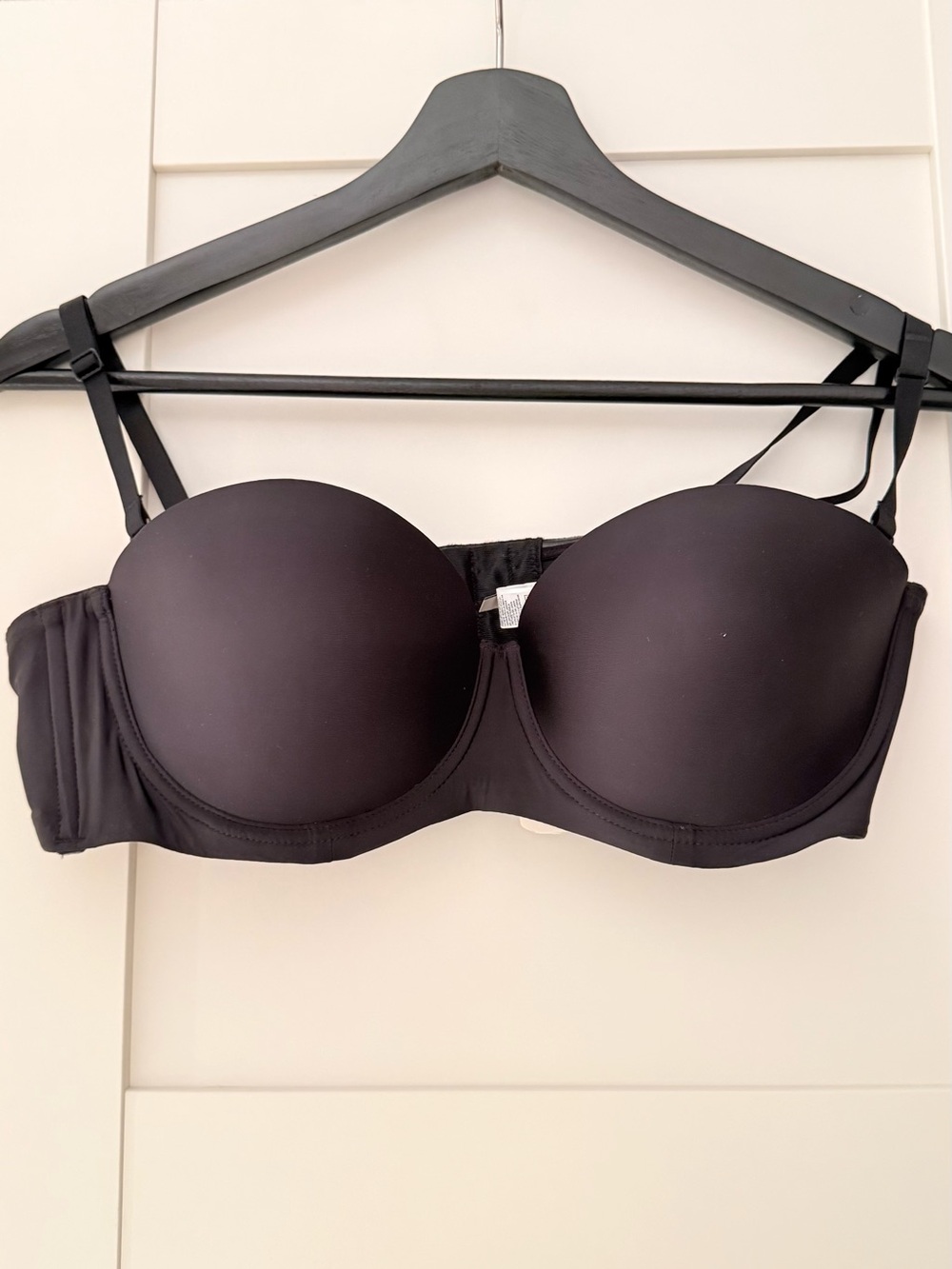 Intimissimi Strapless Convertible T-Shirt Bra Size 38 B - Black